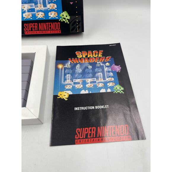 Space Invaders SNES Nintendo Complete CIB Authentic Tested 97 Arcade Classic VGC - Picture 3 of 15